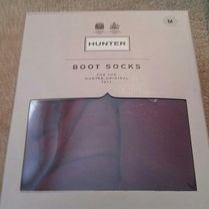 Hunter Boot socks Burgundy size M